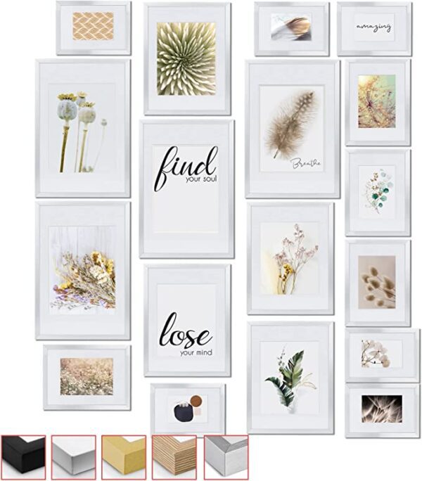 18 piece set of Exquisite Picture Frames