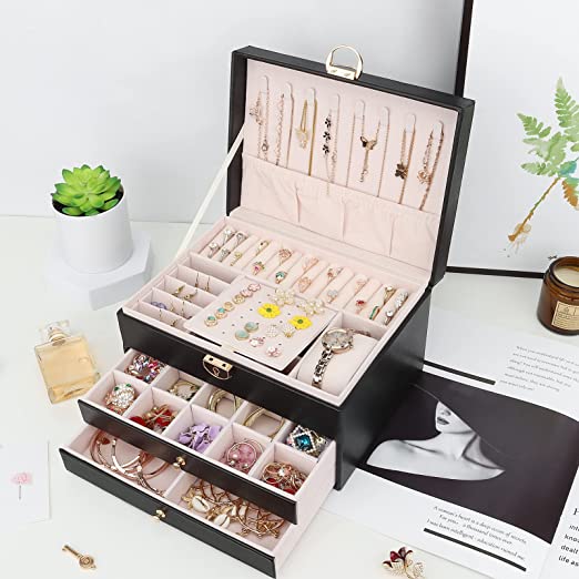 Jewellery Boxes, stylish and cute organizer with 3 layers